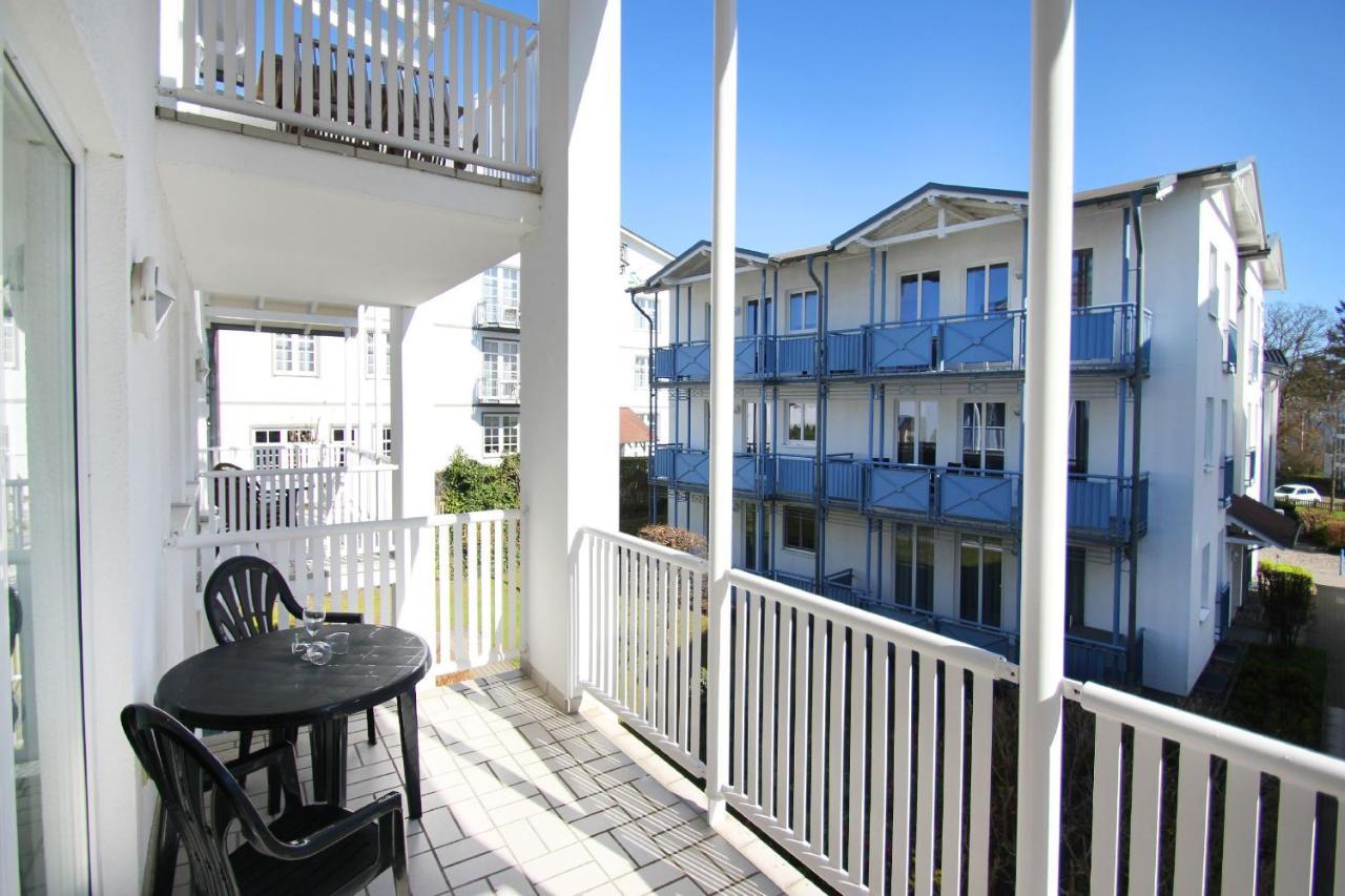 Balkon, Gratis Nutzung Vom Ahoi Erlebnisbad Und Sauna In Sellin - Villa Karola Fewo 09 ゲーレン エクステリア 写真